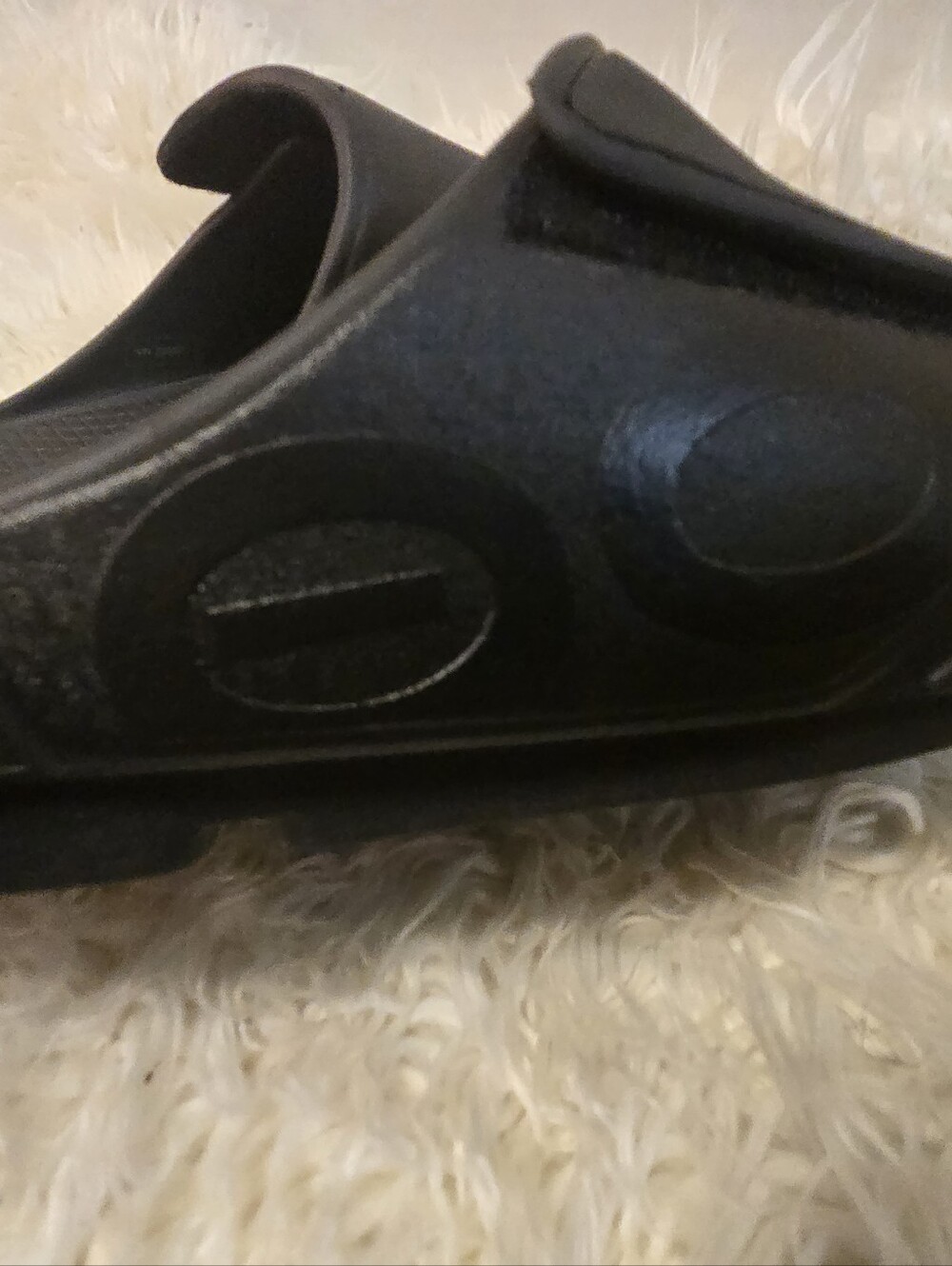 Oofos Sports Slide Mens Size 9 WOMENS SIZE 11 Black Recovery - Picture 3 of 10
